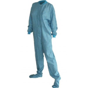 Schlafoverall (Flanell) TURQUOISE