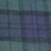 Schlafoverall (Flanell) NAVY BLUE & GREEN mit Po-Klappe